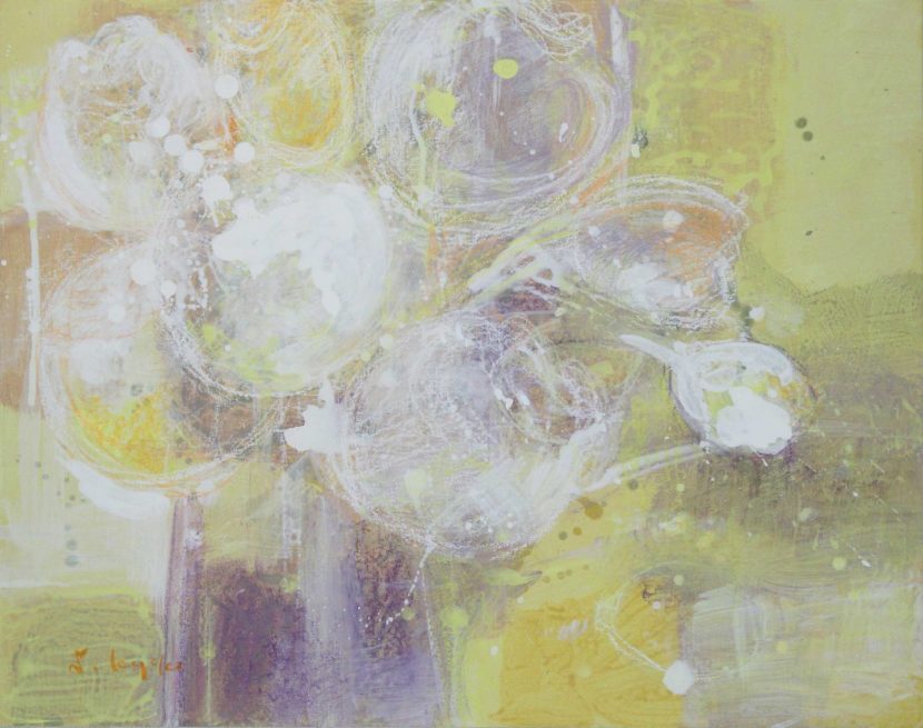 白い花　38×45.5cm